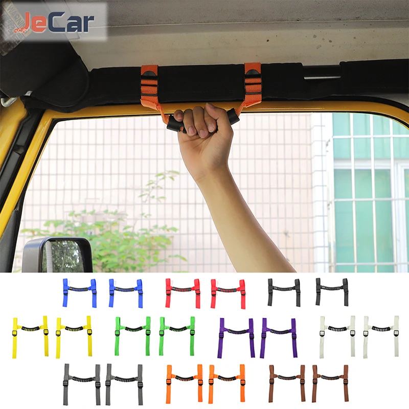 JeCar Roof Top Handle Roll Bar Mount Side Grab Handles Kit For Jeep  Wrangler JK 2007-2017 BJ40 2-Door version Car Accessories AliExpress