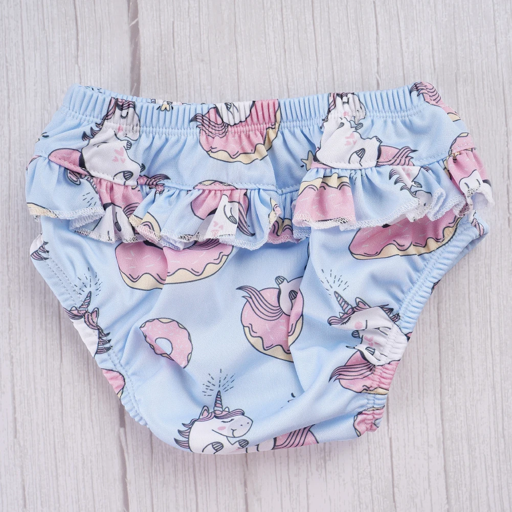 Elinfant 3 Size Flower Side Baby Swim Diaper Fashion Print Reusable Washable-swim diaper