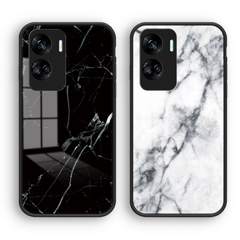 Marble Glass Phone Case – Stylish Protection