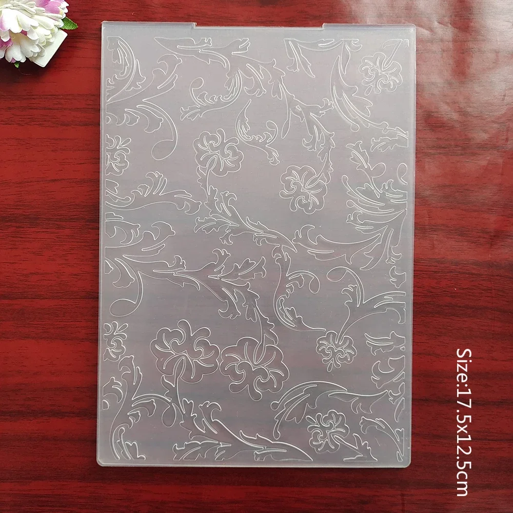 Snowflakes/Christmas Trees/flowers Embossing Folder Transparent Plastic Plates Design for DIY Paper Card Decoration Scrapbooking plastic embossing folder,embossing folder