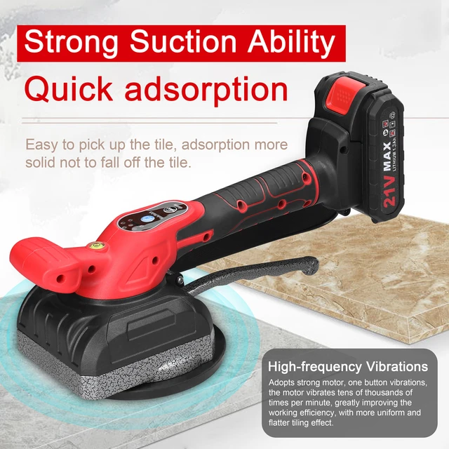 Tiles Tiling Machine Tile Vibrator Suction Cup 5 Gear Adjustable Floor  Vibrator Leveling Power Tool For Makita Battery - AliExpress