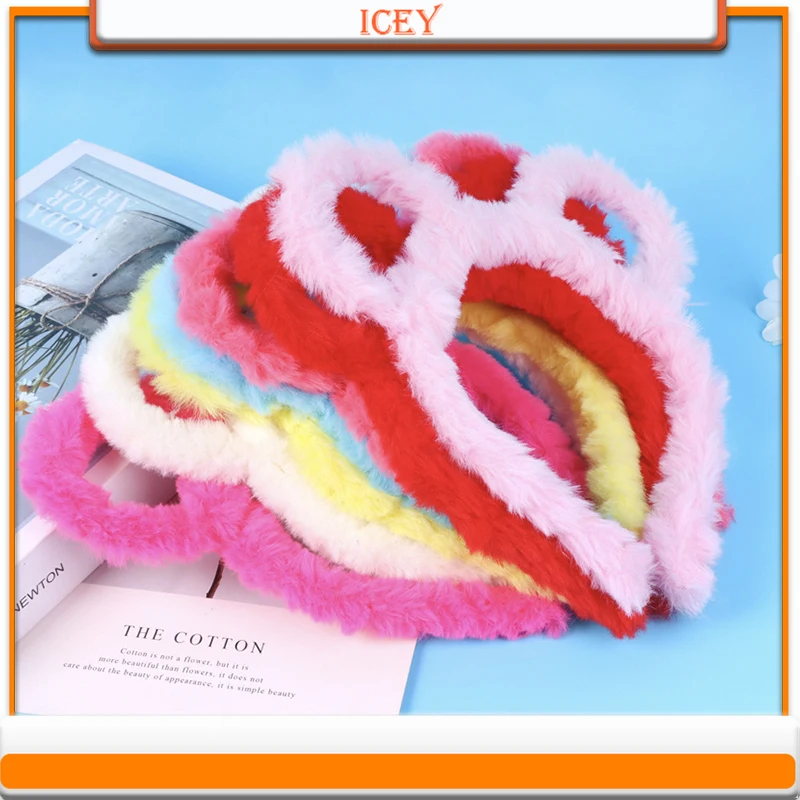 

1pc Cute Bear Ears Hair Band Plush Cat Ear Hairpin Hair Band Hair Accessories HairBand Headwear
