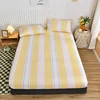 Super Soft Brushed Polyester Bed Fitted Sheet - Modern Galaxy Print, Hypoallergenic, Cozy, Drift to Sleep Under the Stars 5