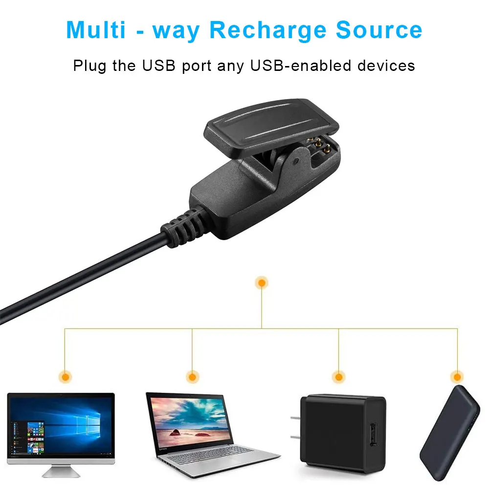 Disscool Replacement Charging Cable for Garmin Lily Italia