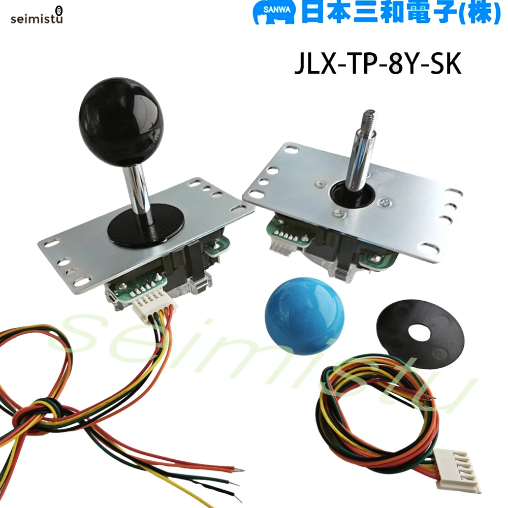 Original Japan SANWA Joystick JLX-TP-8YT 8 Way Restrictor Arcade Game Machine Zero Delay Command Parts DIY y Pi Game console joystick replacement arcade joystick game joystick joystick module