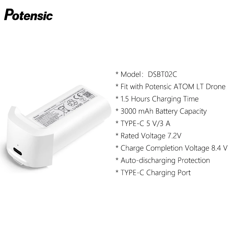 Batterie 3000mAh pour Drone Potensic ATOM LT - DSBT02C