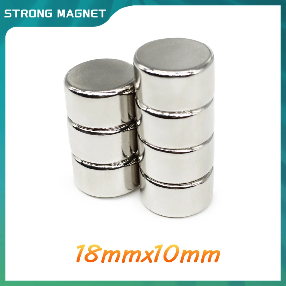 1/2/5/10/15/20PCS 18×10 Round Rare Earth Craft Reborn Fridge 18x10mm N35 Thick Disc Search Magnet 18*10 Neodymium Magnets Strong