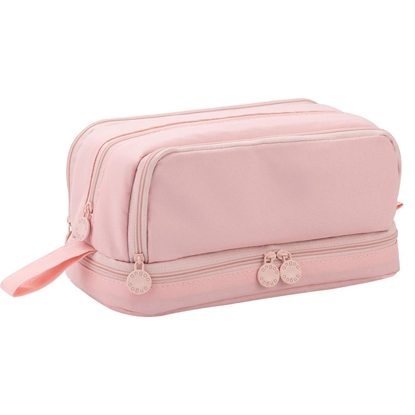 Big Pencil Case Pencilcase Cases Pouch Double Windows School Bags For Girls Supplies Lapiceras Estuche Escolar Papeleria Kawaii