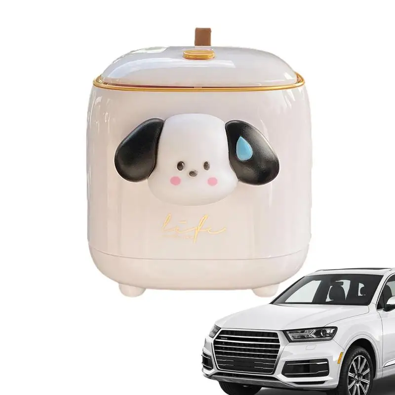 

Car Trash Can With Lid Car Organizers And Storage Small Car Garbage Can Leakproof Car Trash Bin Car Dustbin Organizer Container