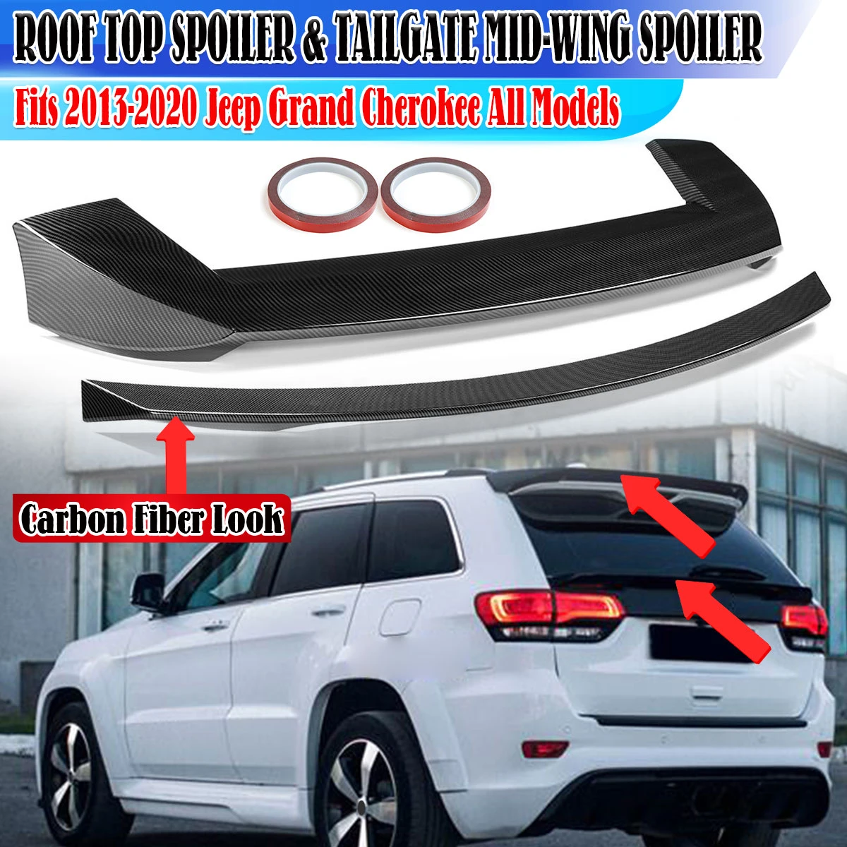 Empeorando borracho Clan Alerón trasero de alta calidad para maletero de coche, accesorio de techo,  para Jeep Grand Cherokee 2013 2020| | - AliExpress