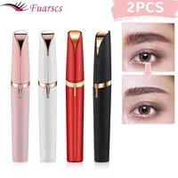 2pcs Eyebrow Trimmer Women's Eyebrow Pencil Shaver Mini Portable Hair Removal Machine Eye brow Shaper Razor Body Face Beauty 1