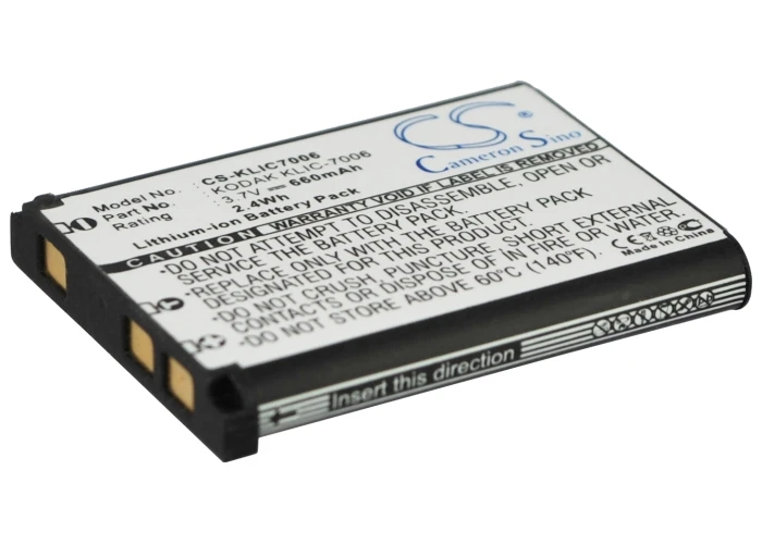 CS 660 мАч/2.44Wh батарея для Kodak EasyShare M200 M215 M22 M23 M52 M522 M530 M531 M532 M5350 M5370 M550 M552 M565 |
