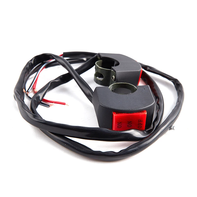 

22mm 7/8in Universal Motorcycle Switch Bike Scooter Handlebar ON-ON-OFF Headlight Fog Spot Light Low Beam High Beam Switch