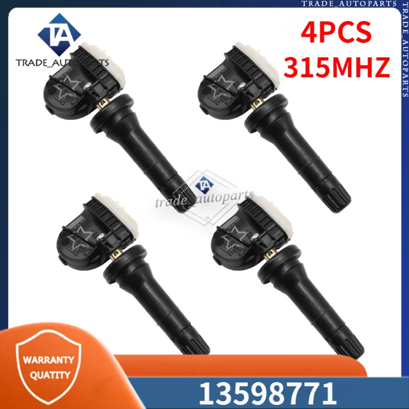

4 шт./партия датчик давления в шинах 13598771 для Buick Envision Cadillac Ct6 Escalade Chevrolet Malibu GMC Area 315 МГц TPMS