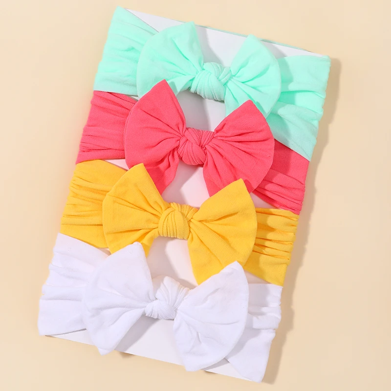 Baby Bowknot Hairband Headband Kids Girls Elastic Turban Headwear Kids Hair Accessories hair bands hair accessories hair headband accessories baby headband set