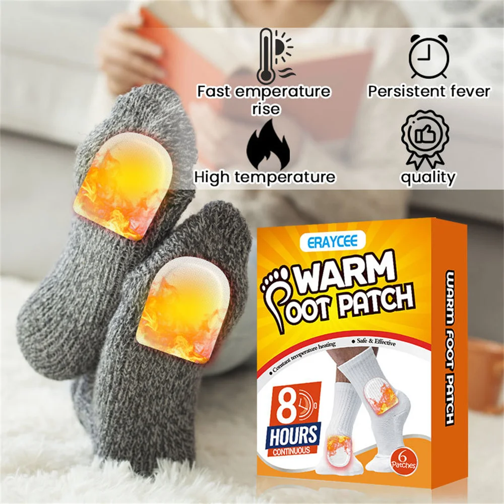 Description Picture 5 of itemUniversal Body Foot Warmer Sticker Self Adhesive Lasting Heat Patch Safe Hand Feet Warm Paste Pads Heating Insole