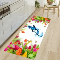 Butterfly Kitchen Floor Mat Home Entrance Doormat Decoration Carpet for Living Room Corridor Long Rugs Non-slip Bedroom Mat 2