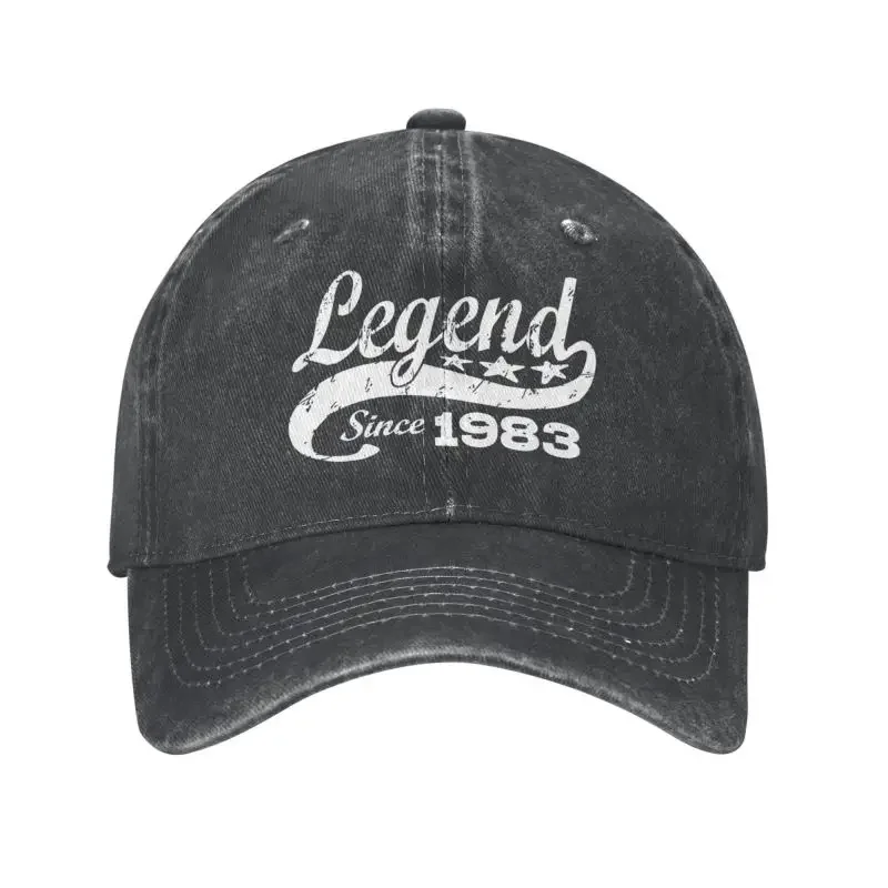

Personalized Cotton Legend Since 1983 Baseball Cap Hip Hop Women Men's Adjustable Birthday Gift Dad Hat Autumn