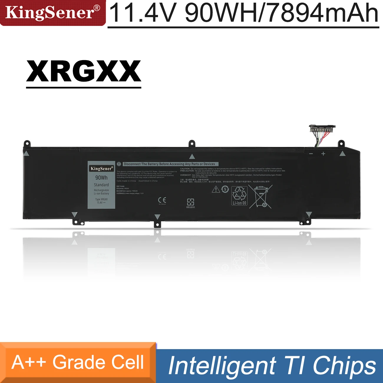 

KingSener New 90WH XRGXX Battery For DELL Alienware M15 M17 R1 ALW15M-D1735R R1725S R1735R R1738R G5 5590 G7 7590 7790 P37E P79F