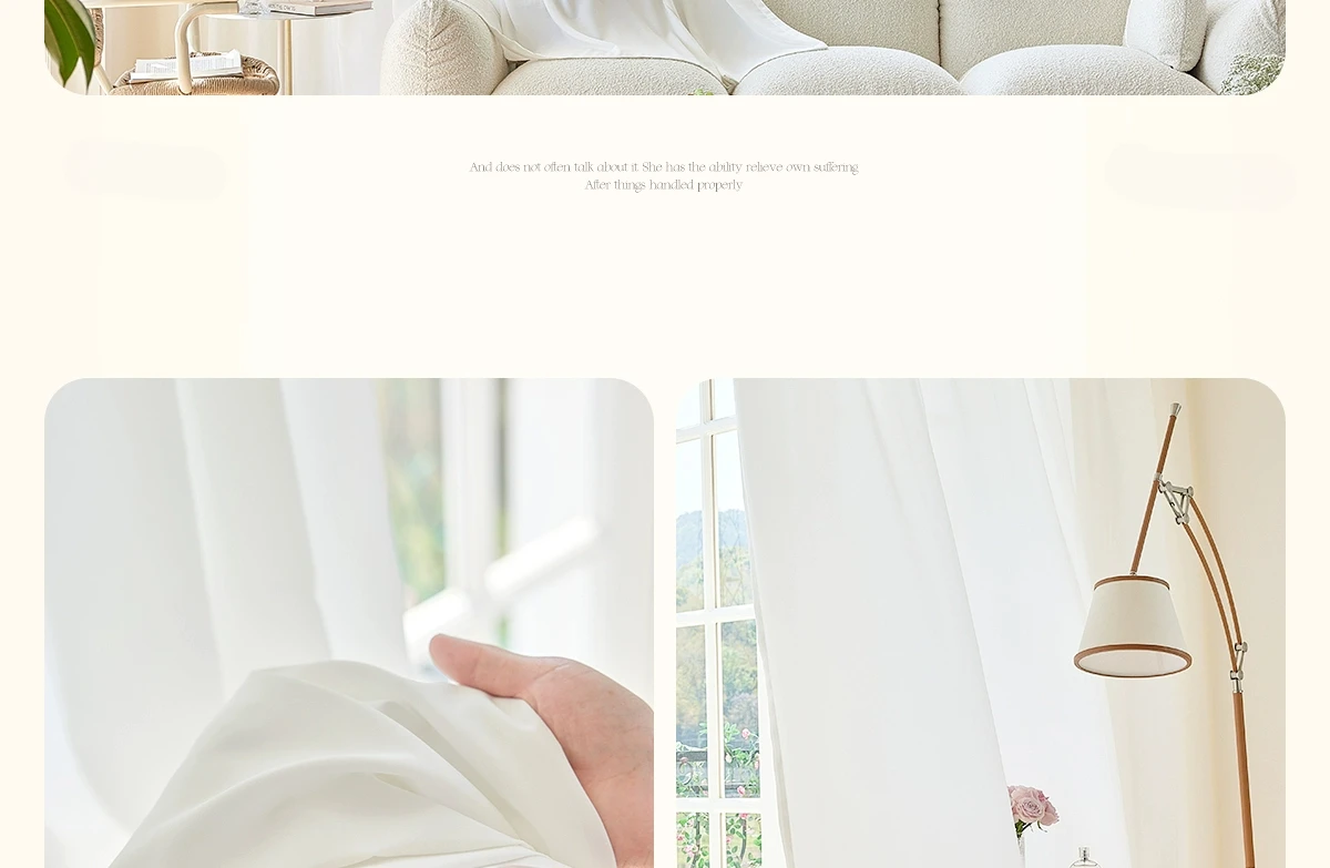 High-Quality White Tulle Curtains - Sheer Chiffon Drapes for Living Room and Bedroom Decor