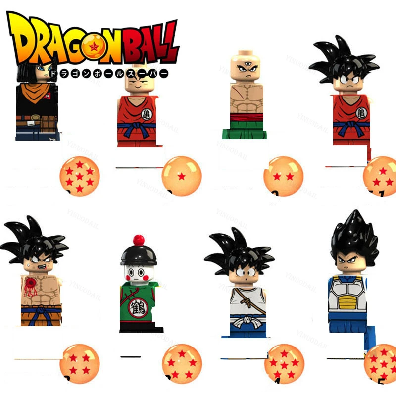 Super Saiyan figuras de acción de Son Goku, Set de 9 piezas, bloques de Dragon  Ball Z, minifiguras, colección de juguetes, regalo de cumpleaños para niño|  | - AliExpress