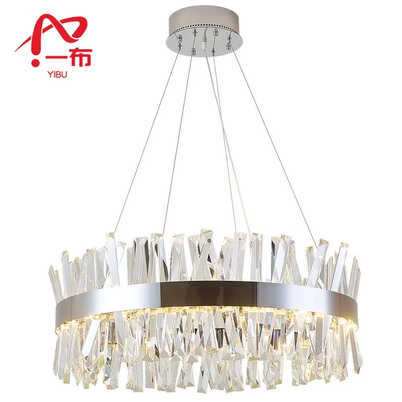 

YI BU NEW Hot Sale Luxury K9 Crystal Ceiling Chandelier For Living Room Bedroom Kitchen Island Lustre Indoor LED Decor Lighting