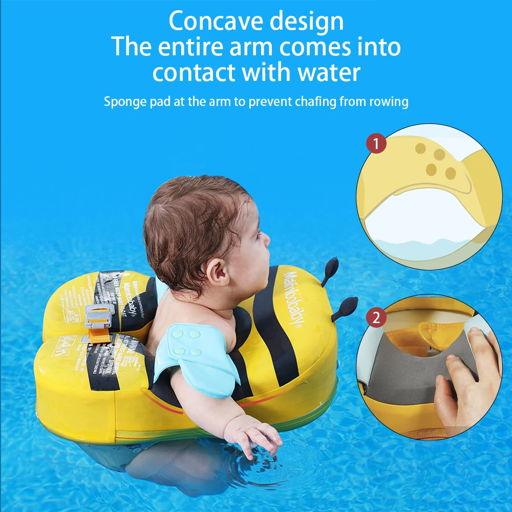 Non-inflatable Newborn Baby Swimming Float Lying Swimming Ring Pool Toys Swim Trainer Floater for 2-8 Years 17 Types Mambobaby