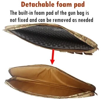 70cm / 95cm / 115cm Tactical Gun Storage Bag Outdoor Shooting Hunting Shotgun Carry Case Military Rifle Shoulder Bag with Pad 4