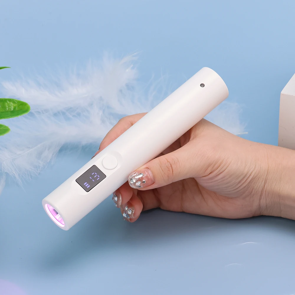 Lampe UV/LED Rechargeable Pour Ongles En Gel - Col De Cygne Réglable - 3 Temporisations (30/60/90s) - Avec Câble Type C