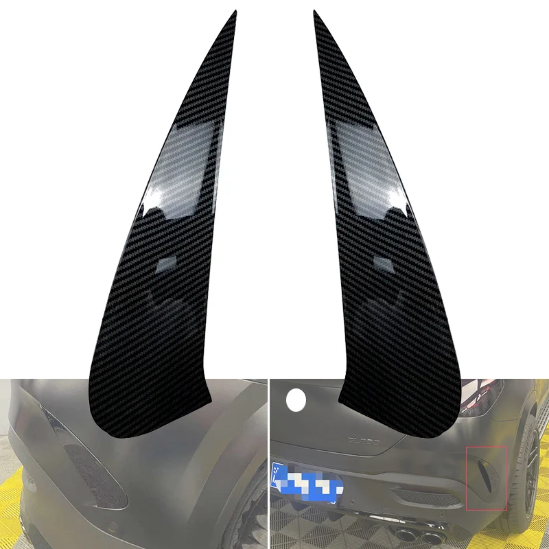 For Mercedes Benz Gle Coupe C167 Amg Gle53 2020 2021+ Car Exterior Stickers Rear Bumper Fender Air Vent Outlet Cover Trim