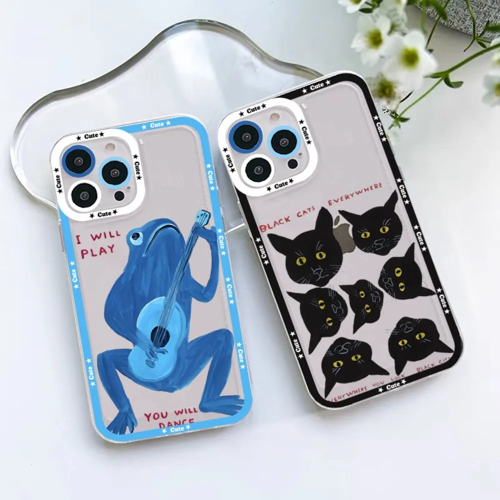 Custodia Per Telefono David Shrigley Visual Arts Per Redmi 7 8 9 A Per Redmi Note 5 7 8 9 10 11 Pro Max 4G 5G Funfas