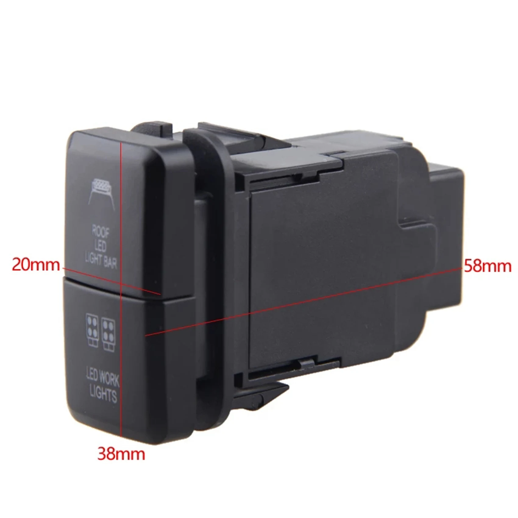 ڵ  LED Ʈ , Ÿ    ũ Ʈ ư, 12V, , ׸, ¿ Ǫ ġ ư