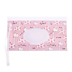 Portable Reusable Wet Wipe Holder with Flip Cover (B-01)