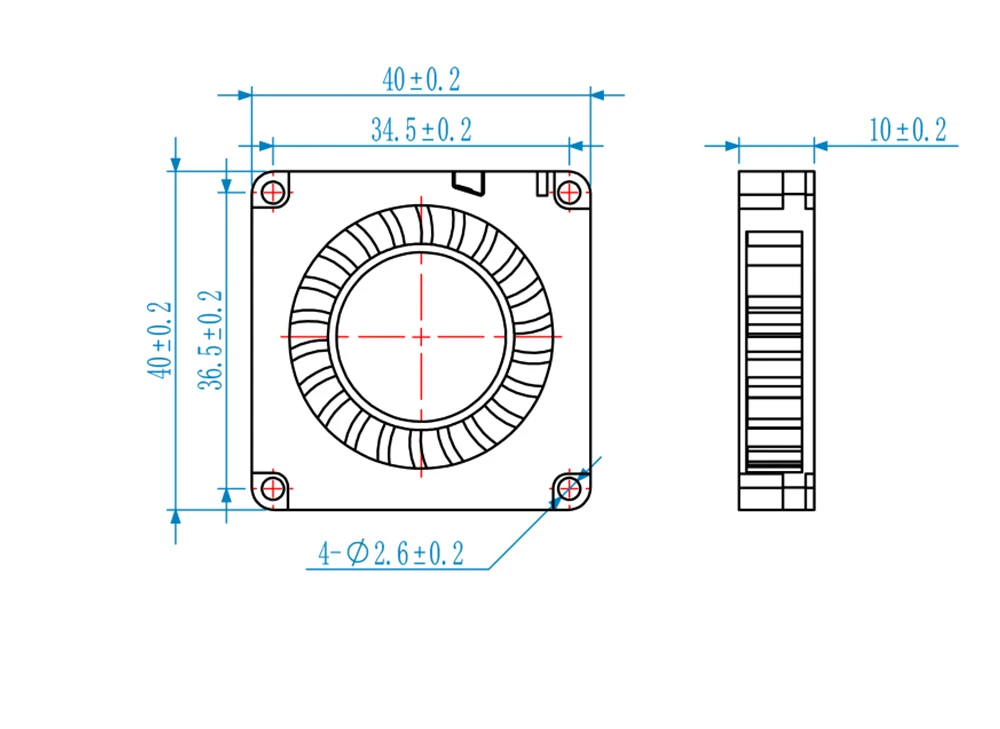 3D-Drucker Kühlventilator 24V/12V Gebläse Turbo 4010 Axiallüfter Leiser 3D-Drucker Zubehör Ender 3 CR10 Ender 5 Komplettes Hotend-Kit – Detail 9