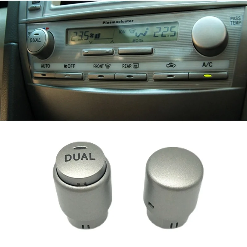 2pcs Car Interior Ac Switch Knob Air Conditioning Control Knobs Button