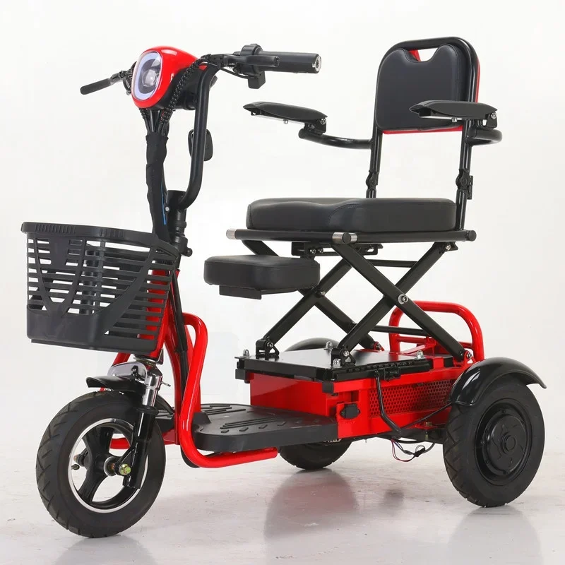 

2022 недорогой трехколесный электрический складной скутер для инвалидов