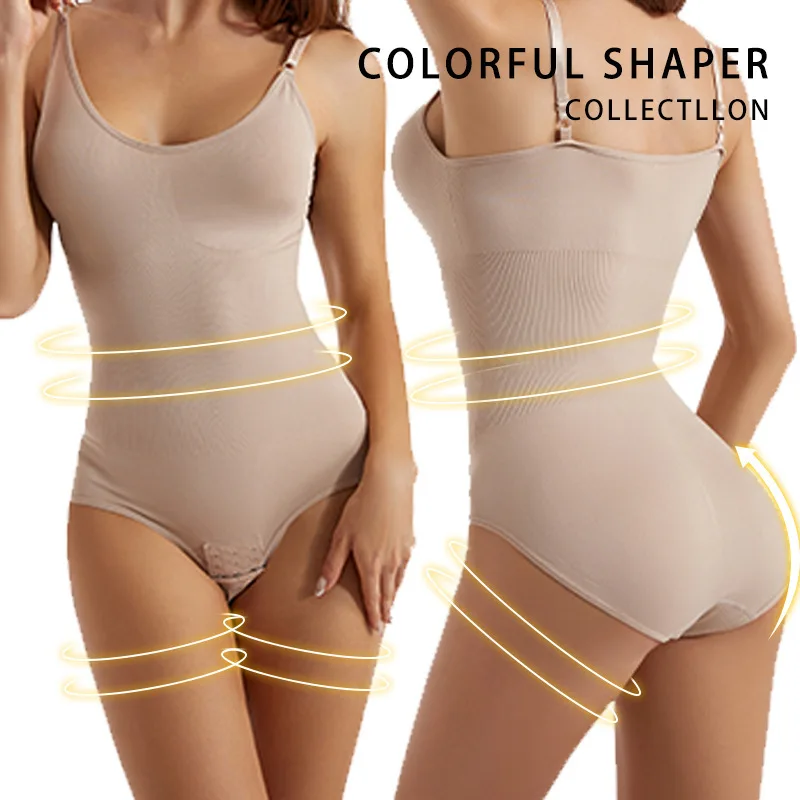 Casual Fitness Basic Summer Bodysuit Women Sleeveless Body Rompers Womens Jumpsuit 2023 New Solid Color Sexy Slim Jumpsuit