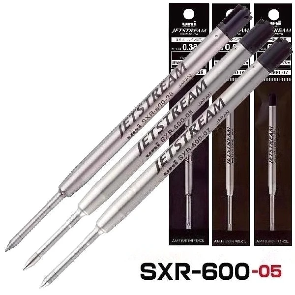 뉴-M B 펜 교체용 코어 일본-UNI 롤러볼 펜 SXR600 0.38/0.5/0.7 블랙 리필 볼펜 JETSTREAM 유니버셜 G2 리필