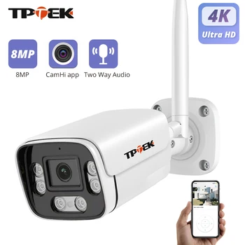 8MP 4K IP Camera Wifi Outdoor Surveillance Home Securtiy Protection CCTV Wi Fi Camara 5MP Video Wi-Fi Waterproof CamHi IP Cam 1