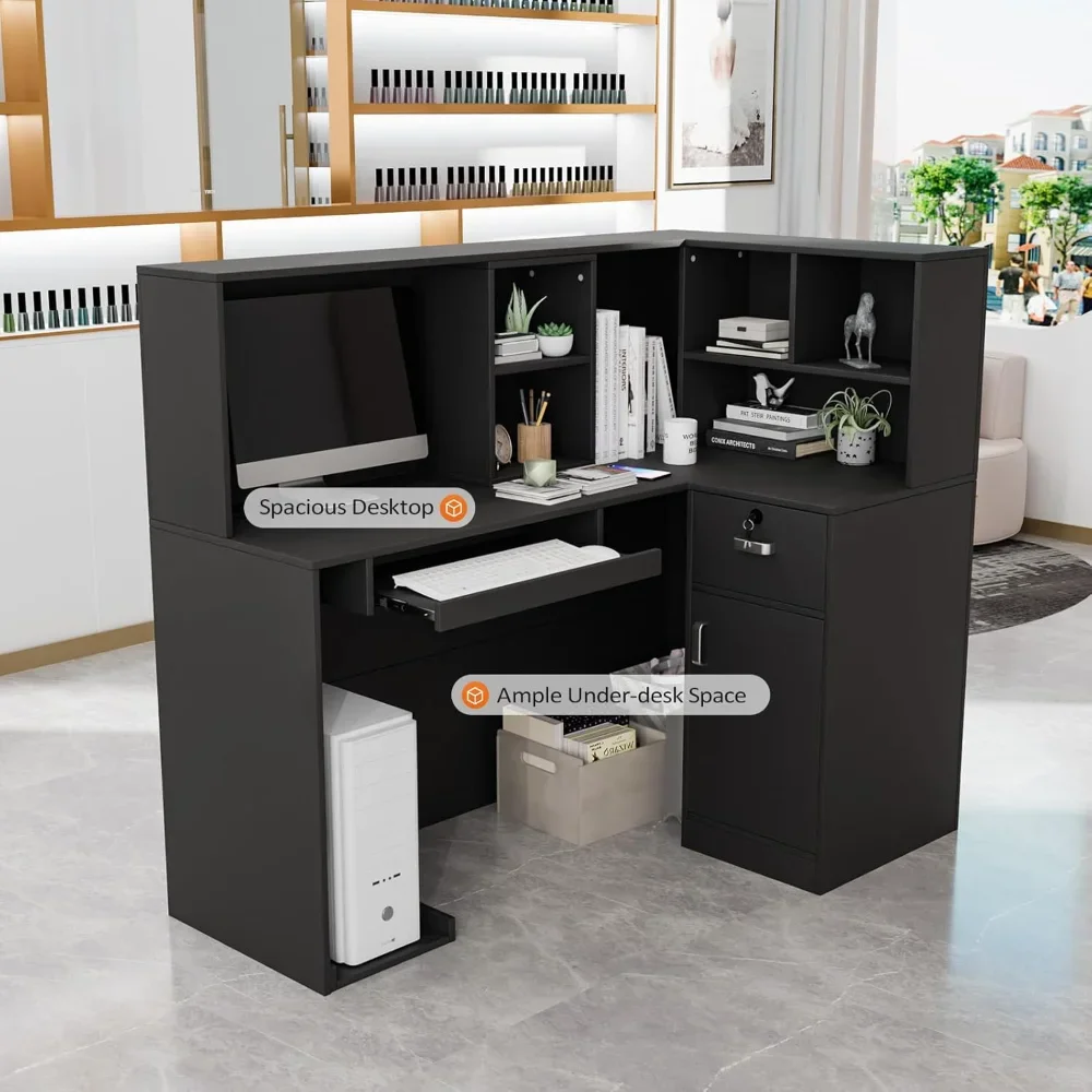 Ljustra Reception Desk with Storage