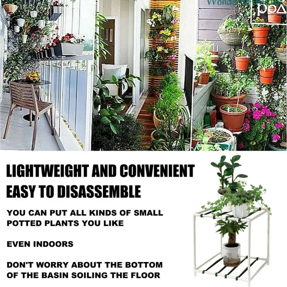 

Durable Flower Rack Home Garden Decoration Plant Stand Rack Simple Flower Pot Holder Indoor Plant Shelves Home Plant Stand Small
