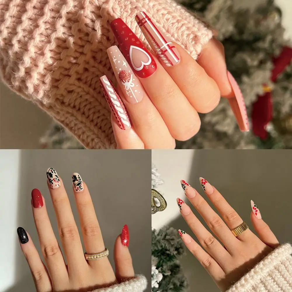 

24 шт., накладные ногти с эффектом миндаля