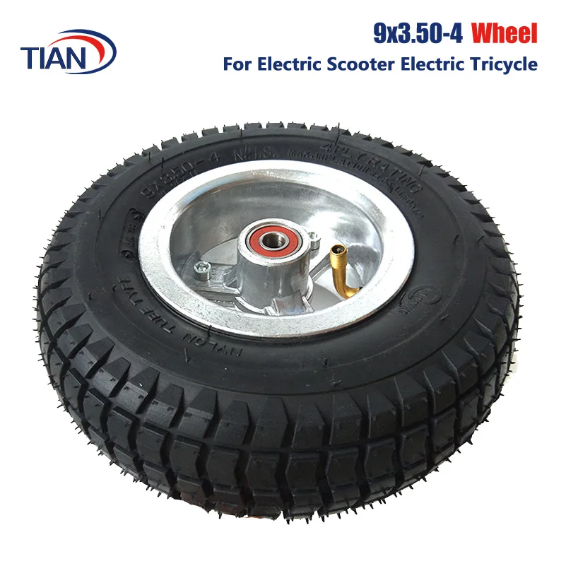 

Good Quality Electric Scooter 9X3.50-4 Wheel Rims with Inner Tube Fits Gas Scooter Pocket Bike Electric Tricycle