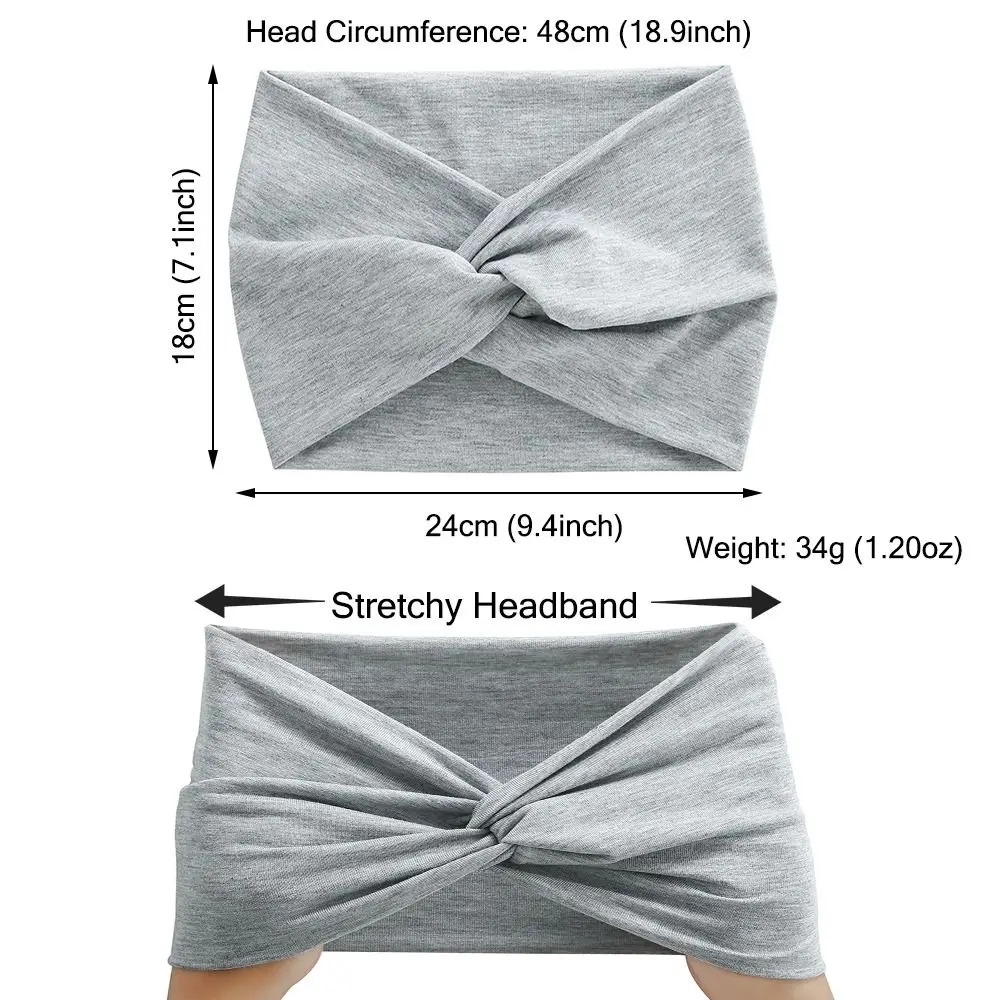 Hair Accessories Yoga Hair Bands Twisted Thick Workout Headband Turban Head Wraps Women Wide Headbands