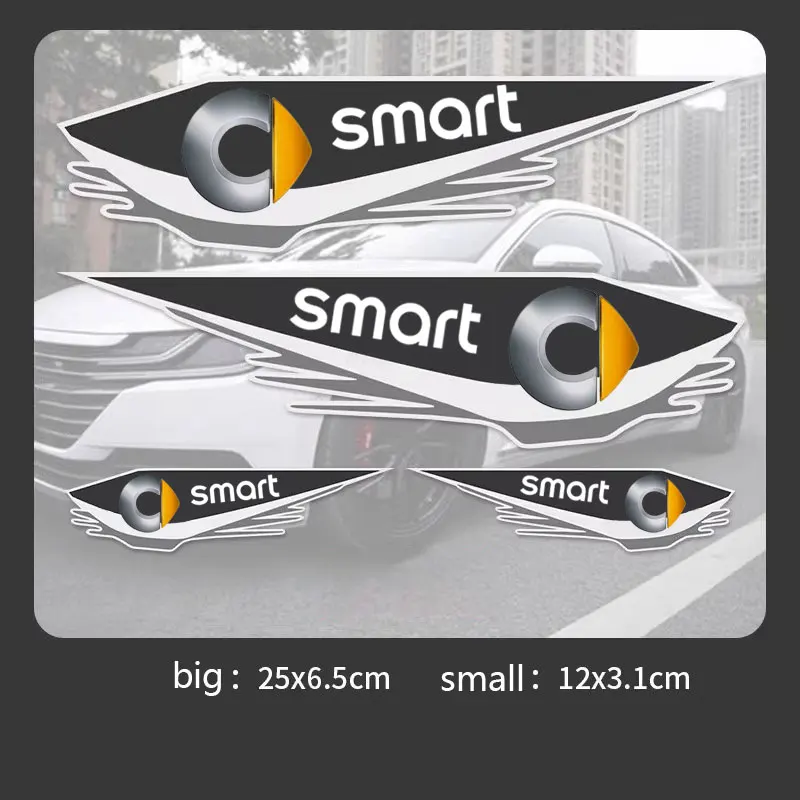 

Для smart series Smart 451 453 Fortwo Forfour автомобильные наклейки Защита от царапин, водонепроницаемые и солнцезащитные наклейки на передний бампер