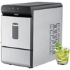 Ice Maker Countertop, 37lbs in 24 Hrs, Manual & Auto Refill Nugget Ice Maker Self Cleaning Pebble Ice Maker for Home Office 1