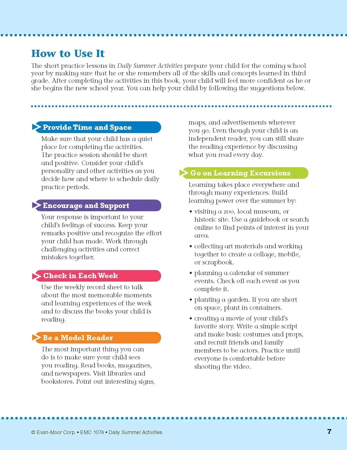 Daily Summer Activities Workbook 6