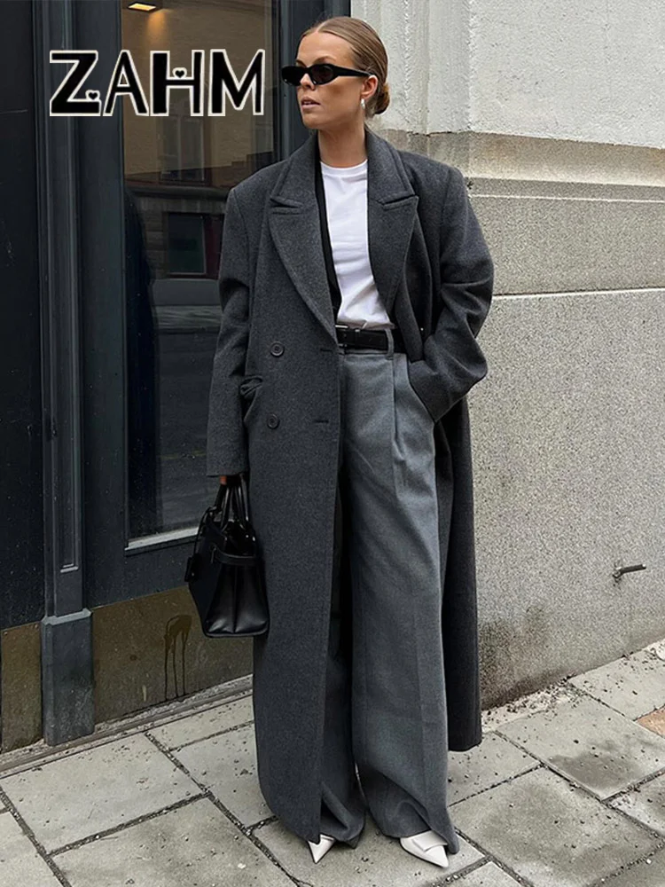 Wavlynn Brianna Women Double Breasted Coat Elegant Casual Outerwear For Stylish Professionals main image 1