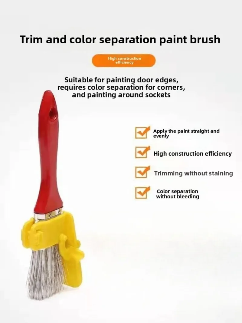 Durable Lightweight Edge Paint Brush with Wood Handle