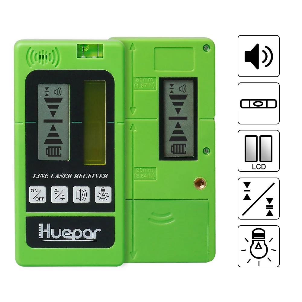 LR-5RG Laser Detector Green/ Red Laser Level Beam Receiver For Outdoor Indoor Se
